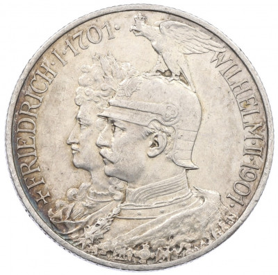 2 марки 1901 года Германия (Пруссия) «200 лет Пруссии»
