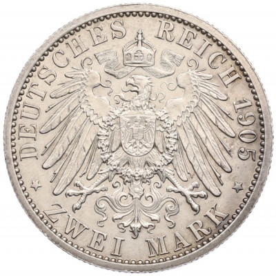2 марки 1905 года Германия (Шварцбург-Зондерсгаузен) «25 лет правлению Карла Гюнтера»