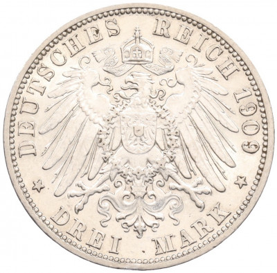3 марки 1909 года Германия (Шварцбург-Зондерсгаузен) «Смерть Карла Гюнтера»