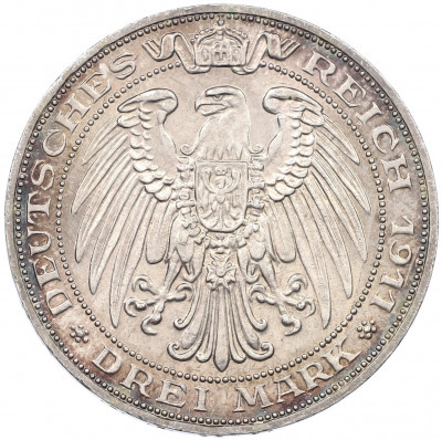 3 марки 1911 года Германия (Пруссия) «Бреславский университет»