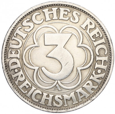 3 рейхсмарки 1927 года A Германия «1000 лет Нордхаузену»