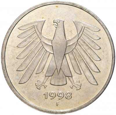 5 марок 1998 года F Германия