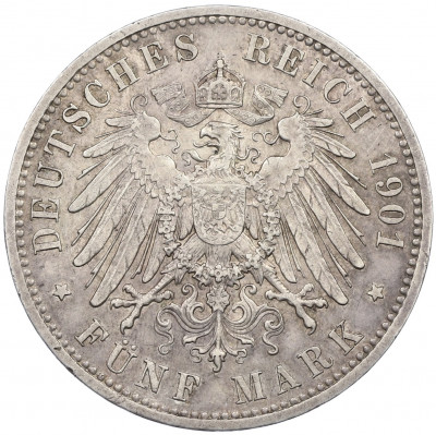 5 марок 1901 года Германия (Пруссия) «200-летие Пруссии»