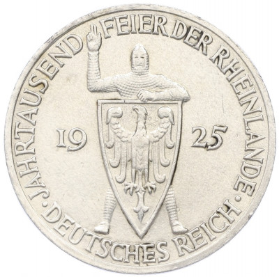 5 рейхсмарок 1925 года A «Тысячелетие Рейнланда»