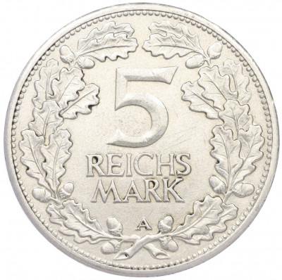 5 рейхсмарок 1925 года A «Тысячелетие Рейнланда»