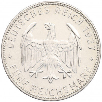 5 рейхсмарок 1927 года Германия «450 лет Тюбингенскому университету»