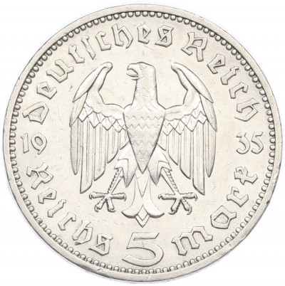 5 рейхсмарок 1935 года J Германия