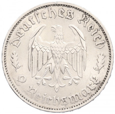 2 рейхсмарки 1934 года F Германия «175 лет со дня рождения Фридриха Шиллера»