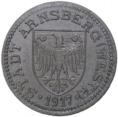 50 пфеннигов 1917 года Германия — город Арнсберг (Нотгельд)