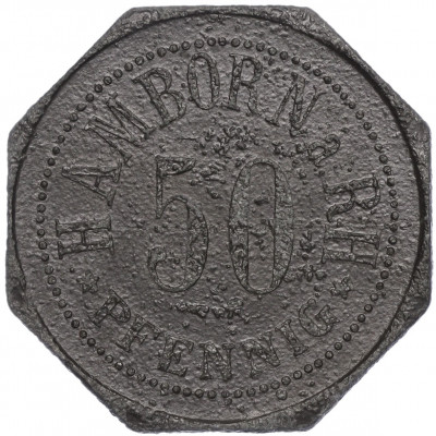 50 пфеннигов 1917 года Германия — город Хамборн (Нотгельд)