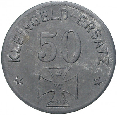 50 пфеннигов 1918 года Германия — город Вальдзее (Нотгельд)