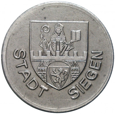 50 пфеннигов 1918 года Германия — город Зиген (Нотгельд)