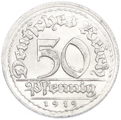 50 пфеннигов 1919 года D Германия