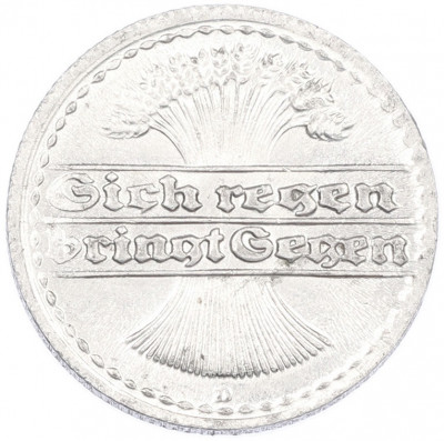 50 пфеннигов 1919 года D Германия