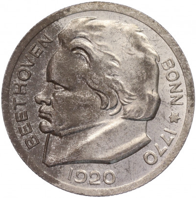 50 пфеннигов 1920 года Германия — город Бонн «Бетховен» (Нотгельд)