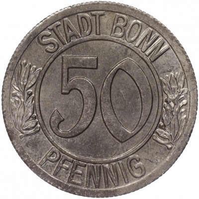 50 пфеннигов 1920 года Германия — город Бонн «Бетховен» (Нотгельд)