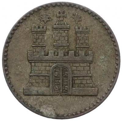 1 дрейлинг 1855 года Гамбург