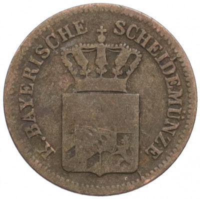 1 крейцер 1858 года Бавария