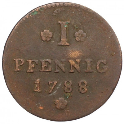 1 пфенниг 1788 года Франкфурт