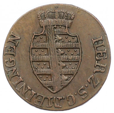 1 пфенниг 1818 года Саксен-Мейнинген