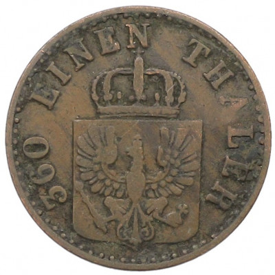 1 пфенниг 1856 года A Пруссия