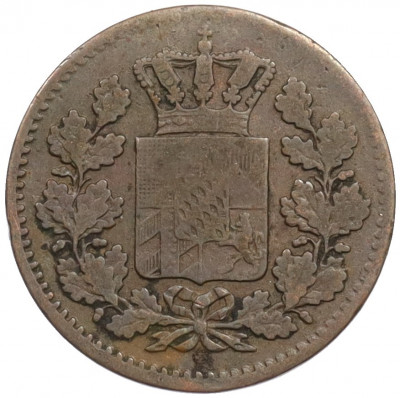 1 пфенниг 1862 года Бавария