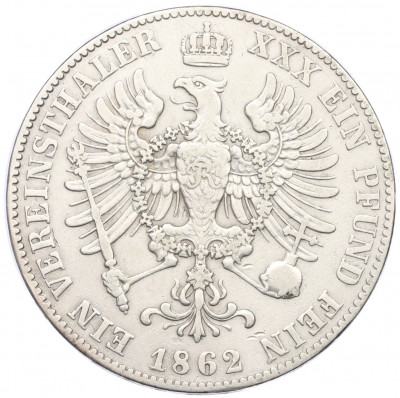 1 союзный талер 1862 года Пруссия