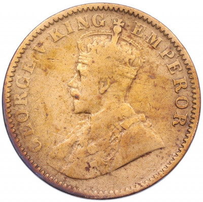 1/4 анны 1914 года Британская Индия