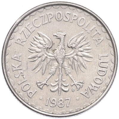 1 злотый 1987 года Польша