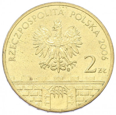 2 злотых 2006 года Польша «Древние города Польши — Пщина»