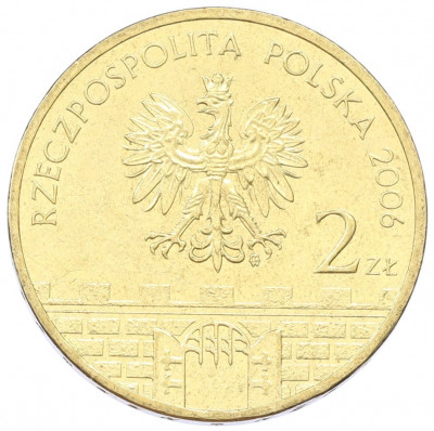 2 злотых 2006 года Польша «Древние города Польши — Сандомир»