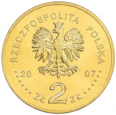 2 злотых 2007 года Польша «75 лет взлому шифровальной машины Энигма»