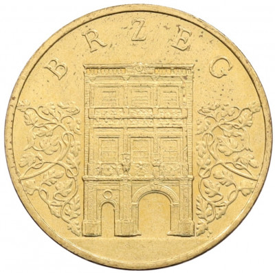 2 злотых 2007 года Польша «Древние города Польши — Бжег»