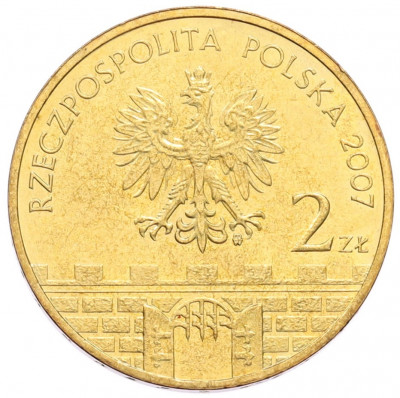 2 злотых 2007 года Польша «Древние города Польши — Клодзко»