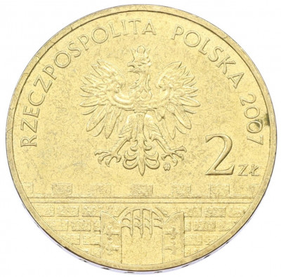 2 злотых 2007 года Польша «Древние города Польши — Слупск»