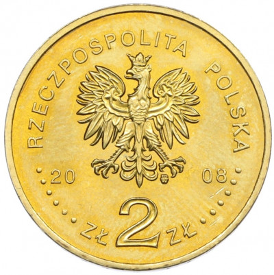 2 злотых 2008 года Польша «40 лет политическому кризису в Польше 1968 года»