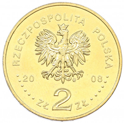 2 злотых 2008 года Польша «90 лет Великопольскому восстанию»