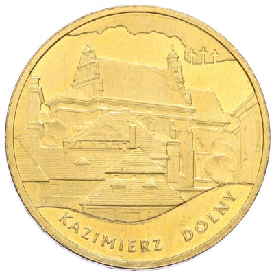 2 злотых 2008 года Польша «Памятники Польши — Казимеж-Дольны»