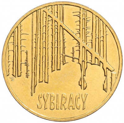 2 злотых 2008 года Польша «Сибирские ссыльные»