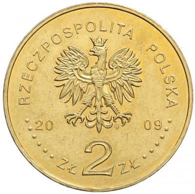 2 злотых 2009 года Польша «65 лет Варшавскому восстанию»