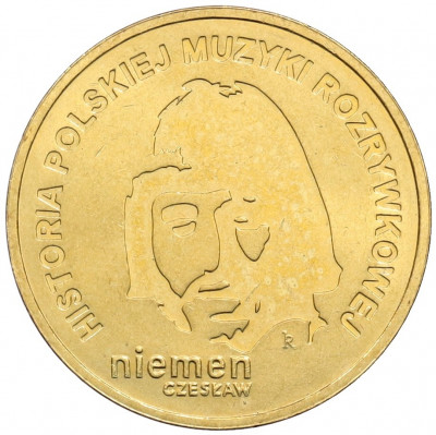 2 злотых 2009 года Польша «История польской музыки — Чеслав Немен»