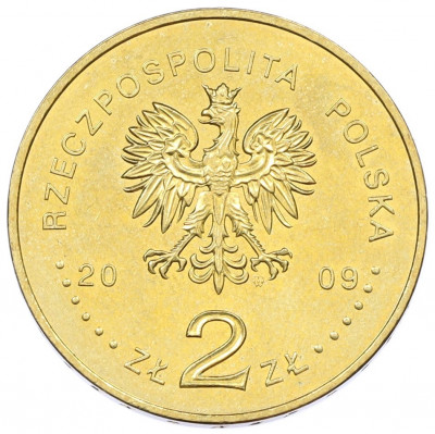 2 злотых 2009 года Польша «Поляки спасавшие евреев»