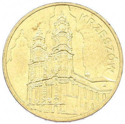 2 злотых 2010 года Польша «Памятники Польши — Кшешув»