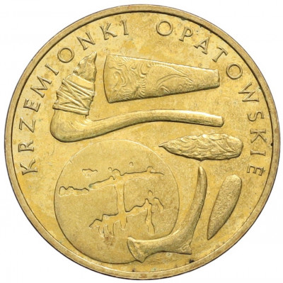 2 злотых 2012 года Польша «Памятники Польши — Кшеменки-Опатовские»