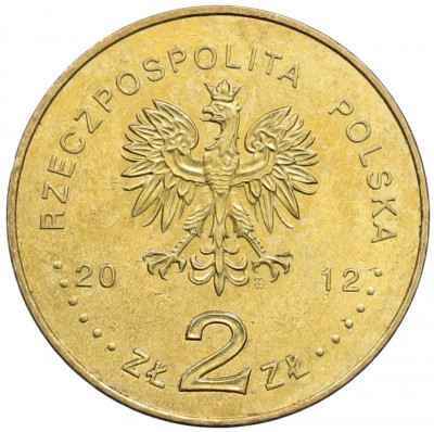 2 злотых 2012 года Польша «Памятники Польши — Кшеменки-Опатовские»