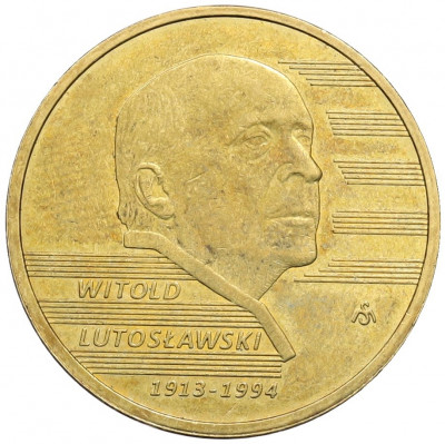 2 злотых 2013 года Польша «100 лет со дня рождения Витольда Лютославского»