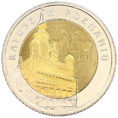 5 злотых 2015 года Польша «Открой для себя Польшу — Познанская ратуша»