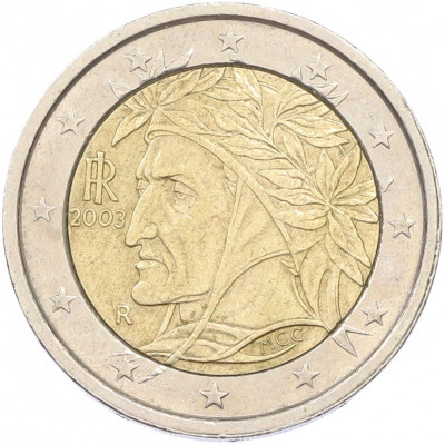 2 евро 2003 года Италия