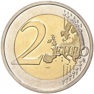 2 евро 2009 года Словакия «10 лет монетарной политики ЕС и введения евро»