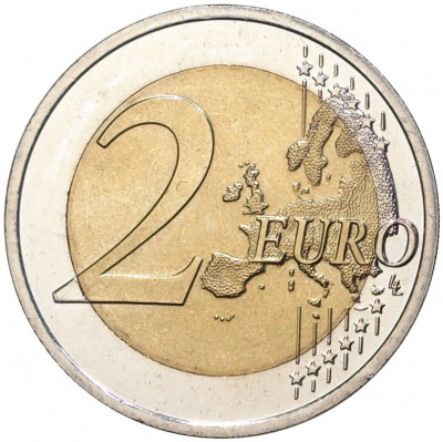 2 евро 2017 года Словения «10 лет введению евро в Словении»